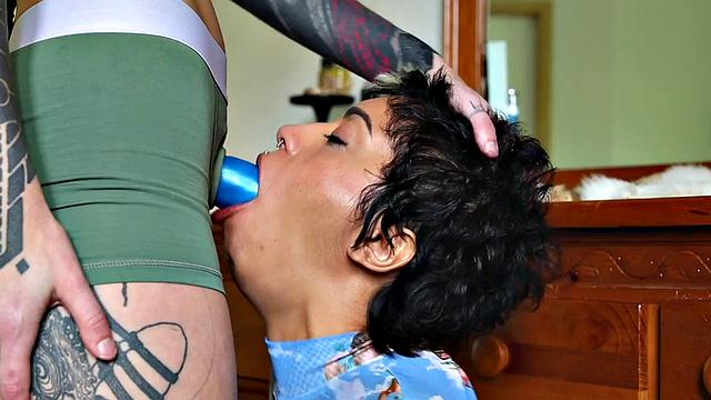 Dyke sluts love fucking using strapon toys