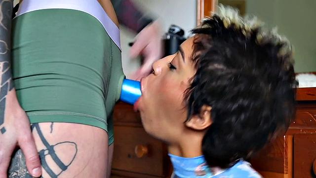 Dyke sluts love fucking using strapon toys