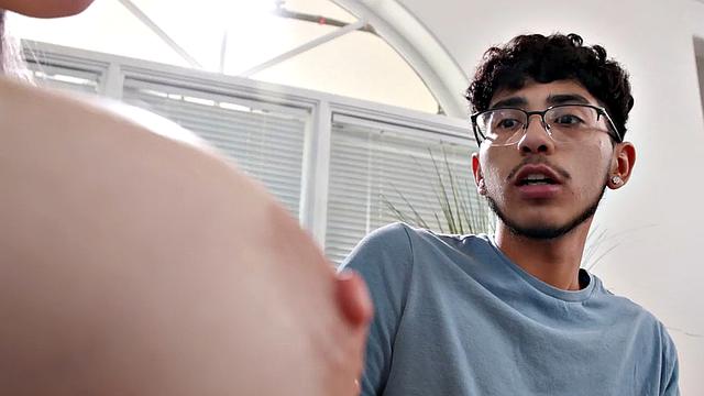 Busty MILF in stockings rammed by young guy