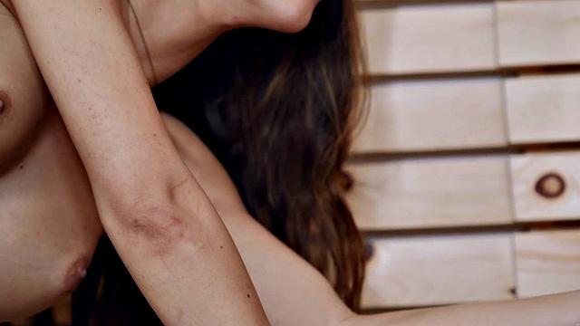 Trans goddess jerks before bareback fucking