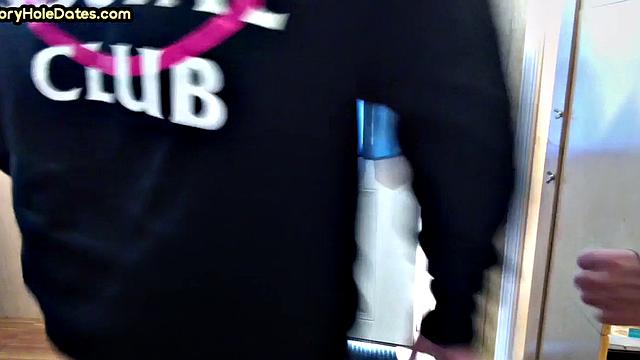 Gloryhole DILF analbanged by teen