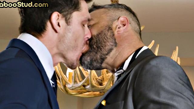 Kinky jock barebacked by rimming stepbrother