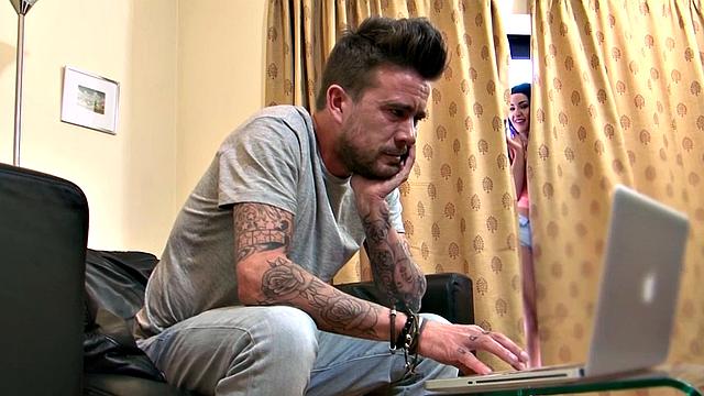 UK Carmel Cox Surprises Her Stepbro