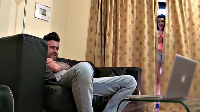 UK Carmel Cox Surprises Her Stepbro