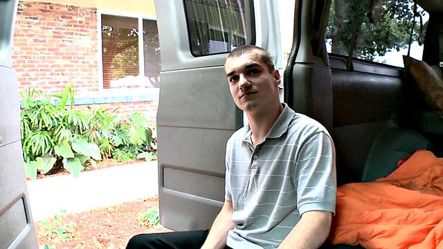 Picked up stud fucks gays ass in van after casting