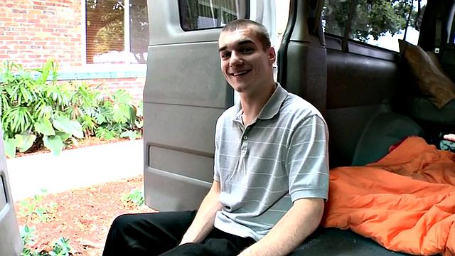 Picked up stud fucks gays ass in van after casting