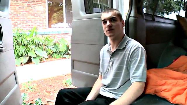 Picked up stud fucks gays ass in van after casting