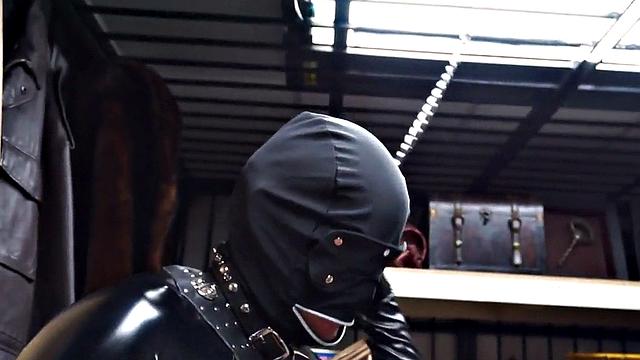 Pawnshop stud gets fucked in latex threesome