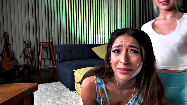 21yo amateur petite gals 3way POV fucked while dirty talking