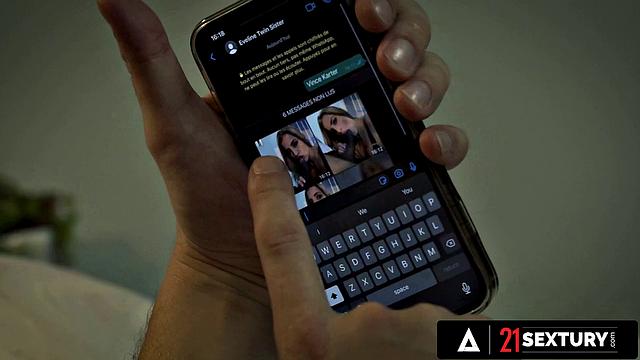 21 SEXTURY - Hard Double Penetration For A Naughty Silvia Dellai By Her Hubby And Lover