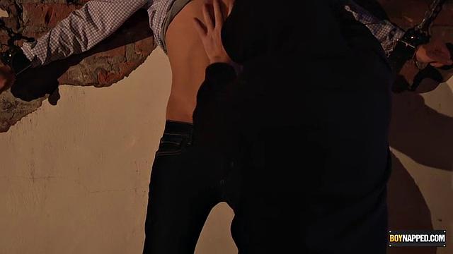Chris Jansen tied up and dominated for cash in intense gay bondage scene