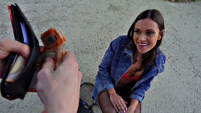 Latina babe with pierced pussy gets a rough outdoor fuck in the Fucking Neighborhood