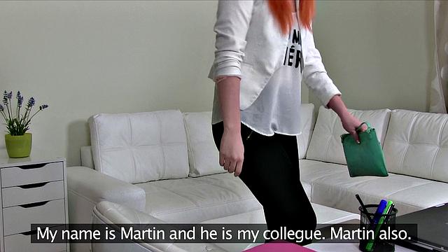 Redhead Gets Easy Money For A Quick Fuck With Agent