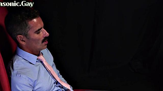 Gaydaddies fuck 3some twink in anal pleasure