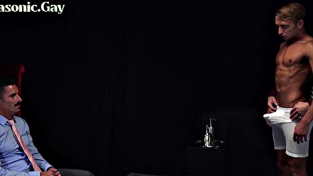 Gaydaddies fuck 3some twink in anal pleasure