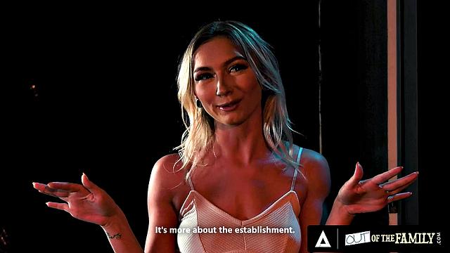 OUT OF THE FAMILY - Stepsisters Chloe Temple And Lily Larimar Have Lesbian Sex In Backstage