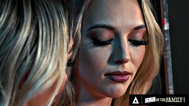 OUT OF THE FAMILY - Stepsisters Chloe Temple And Lily Larimar Have Lesbian Sex In Backstage