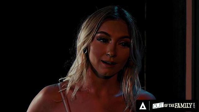 OUT OF THE FAMILY - Stepsisters Chloe Temple And Lily Larimar Have Lesbian Sex In Backstage