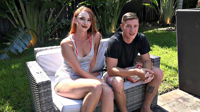 Sexy Big Booty Redhead Gets Creampied