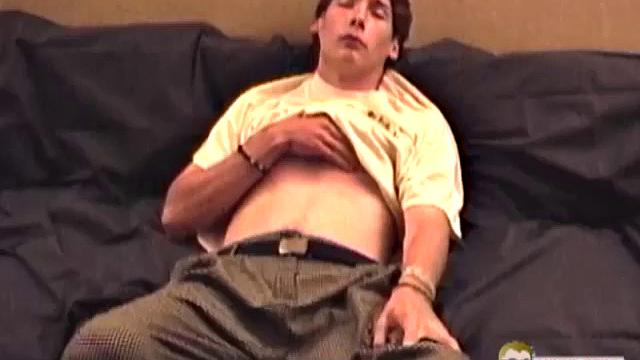 Shawn is a 20 year old straight boy, with a slim build. This is his first time jacking off in front of a camera and he's a bit nervous, so it took almost 50 minutes for him to get it up and get off.