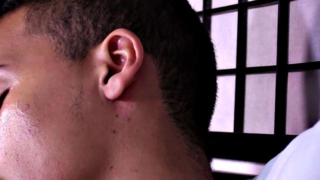 Before this young man takes his pants off we can see he's packing a big one. Octavio stands naked, as he works himself stiff and kicks back on the bed to start jacking off.