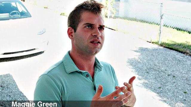 MILF Maggie Green deep-throats & fucks neighbor