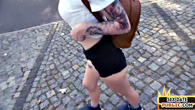 German public amateur babe fucked in car outdoors