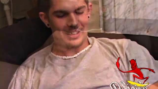 Lucky guy can't stop stroking and ends up shooting twice on a hot gay session