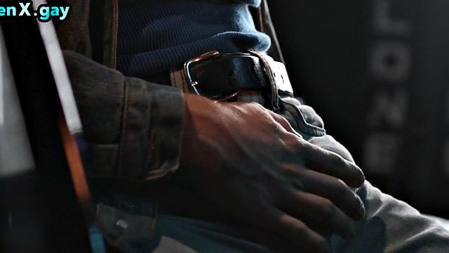 Manly jock barebacking twink's asshole after blowjob