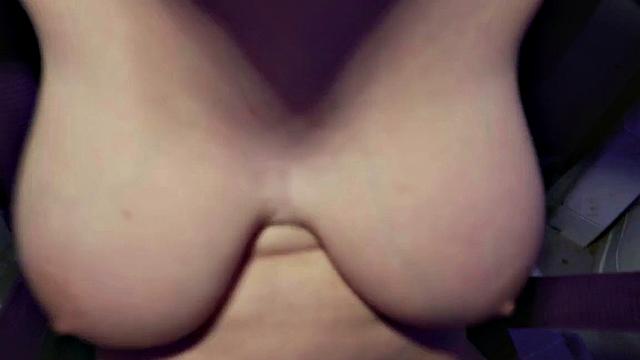 Big-titted babe picked up & fucked hard in public before riding a cock in reverse cowgirl