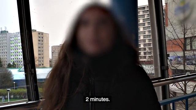 Big-titted babe picked up & fucked hard in public before riding a cock in reverse cowgirl