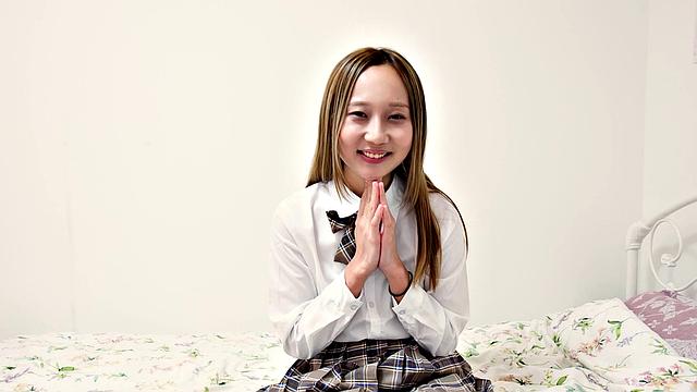 First MMF Threesome For Skinny College Babe, Megu Nijie