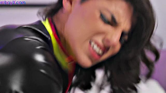 Latin stockings femboy fucked interracially