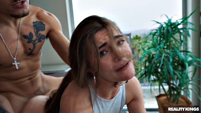 Playing with Her Feet