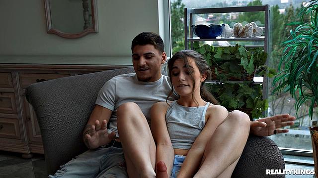 Playing with Her Feet