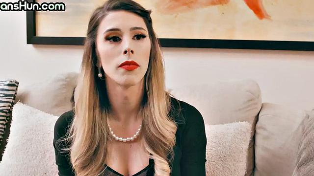 TS hunny in stockings fucks busty stunning BFF