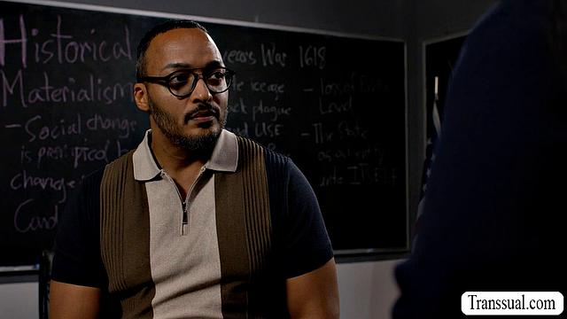 My student wants to pass so I take her big tight ass