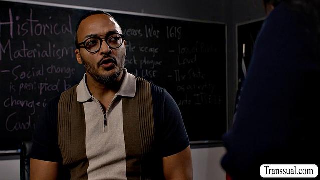 My student wants to pass so I take her big tight ass