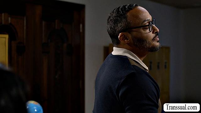 My student wants to pass so I take her big tight ass