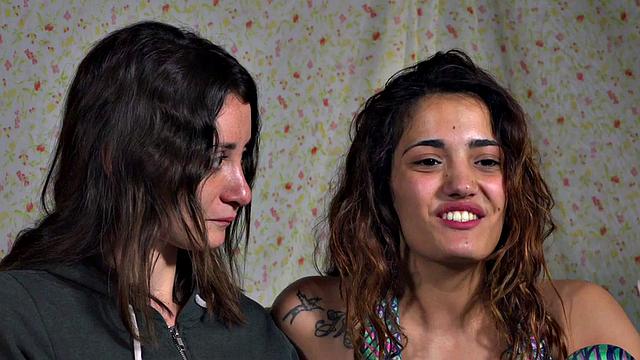 Public BDSM sluts sucking dick and riding in orgy