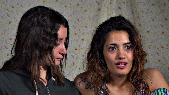 Public BDSM sluts sucking dick and riding in orgy