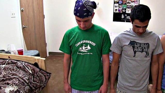 Real college guy assfucked for fraternity in dormitory