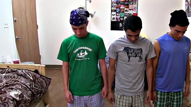 Real college guy assfucked for fraternity in dormitory