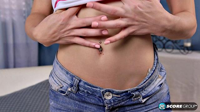 Nikki got dolled up for you. She's a brunette stunner with a waxed pussy and asshole.