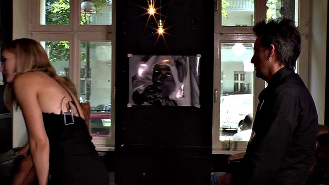 Bound bdsm sub facefucked in front of voyeurs