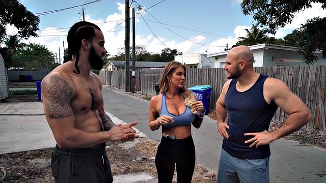 Sexy wild babe fucked by two big dicks in pussy