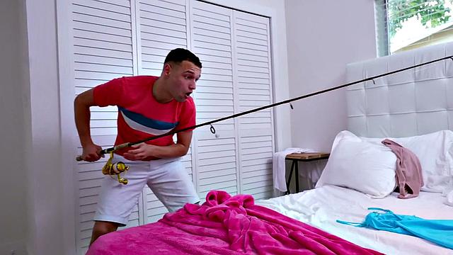 Wild stepmother fucks dirty stepson in wet pussy