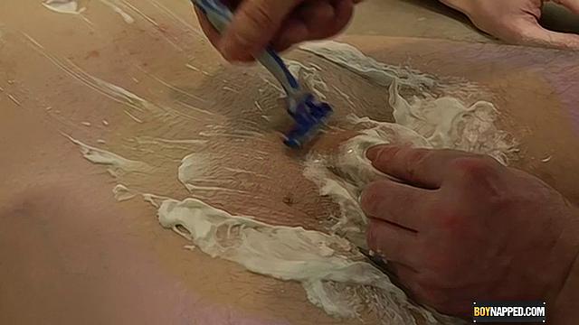 sebastian ties up matthew and gives him a close shave before the real fun starts