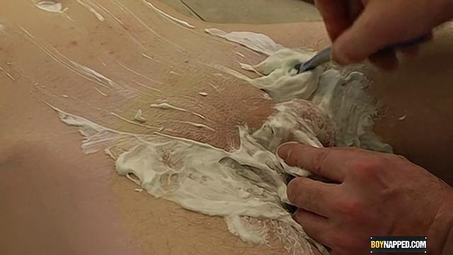 sebastian ties up matthew and gives him a close shave before the real fun starts