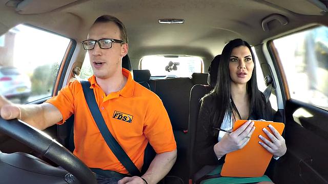 Watch Examiner Wants It Fast and Furious as she takes it hard in reverse cowgirl, kissing, car, and blowjob positions